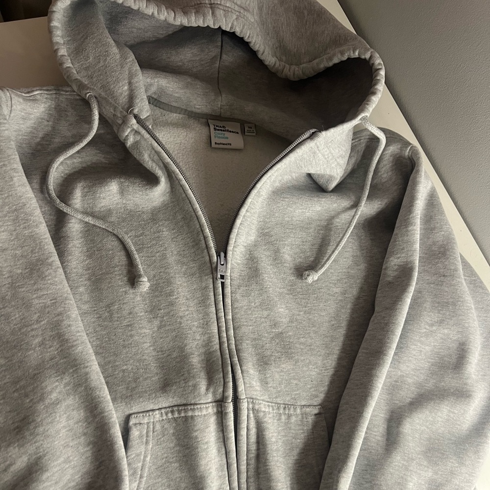TNA Gray Zip-Up Hoodie